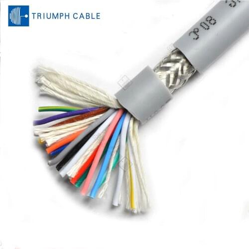 TRIUMPHCABLE/SHENGPAI 10 M UL2464 18AWG 2/3/4/5/6/7/8 core PVC multi-core shielded cable anti-interference control wire cable