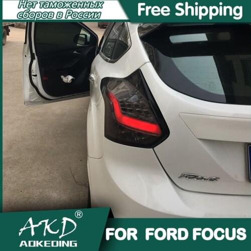 Tail Lamp For Car Ford Focus 2015-2017 Focus Hatchback Tail Lights Led Fog Lights DRL Day Running Light Tuning Car Accessories