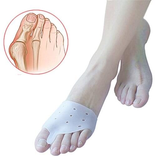 1pair=2pcs Hallux valgus Orthotics,Silicone Toes Separator The big Toe Bunion Corrector,Foot Daily Use Care Tool Orthopedic pad