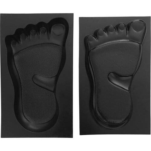 1 Pair Foot Print Stepping Concrete Stone Paving Mold Maker for Lawn Park Garden Beache Path