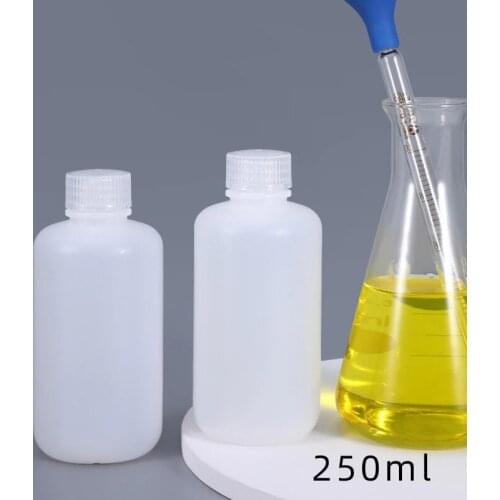 10PCS 250ML Round Plastic Bottle Empty Food Grade Small Mouth Bottles Refillable Storage Container High Quality