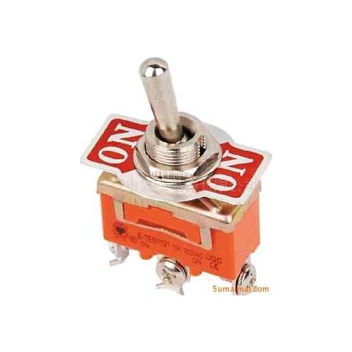 10pcs Toggle DPDT ON-OFF-ON Switch 15A 250VAC