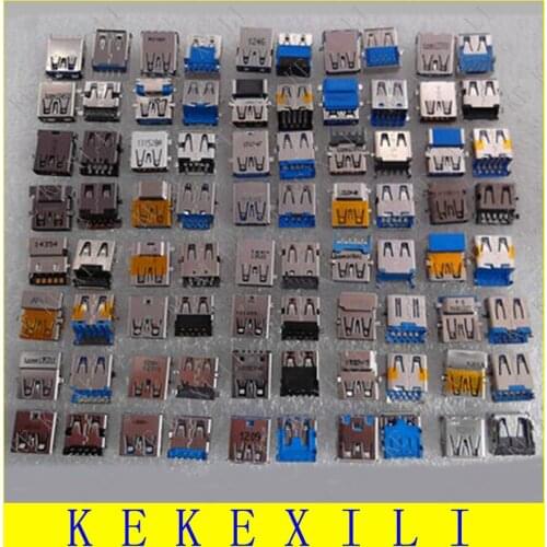 3.0 USB Jack For Lenovo Acer Asus Samsung Dell HP Toshiba Sony Laptop USB connector 3.0 USB Socket Plug 40 models 80pcs