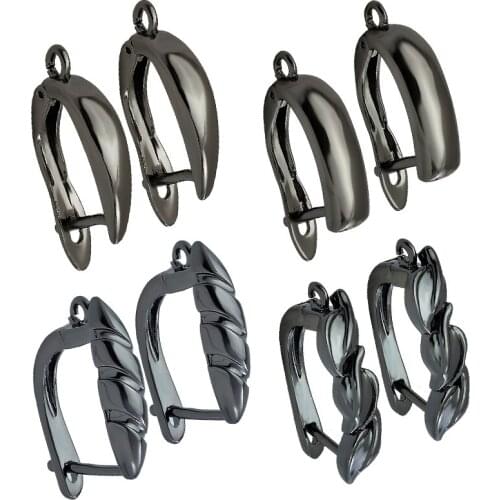 4 Colors Charm popular DIY Earrings Clasps Hooks for Woman Handmade Jewelry Making Accessories Fashion Desig Earrings Hooks