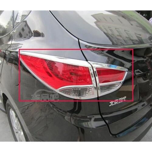 ABS Chrome After headlight Lamp Cover for 2010-2012 Hyundai ix35 Car styling