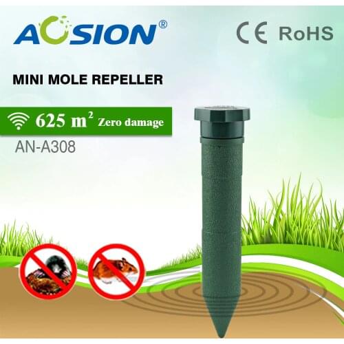 4 pcs Aosion outdoor Garden Lawn use battery sonic rodent vole groph moles repeller repellent