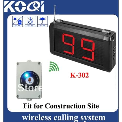 Wireless pager system for building operation of 1pc Display pager and 25pcs Lift buzzer DHL free shipping free