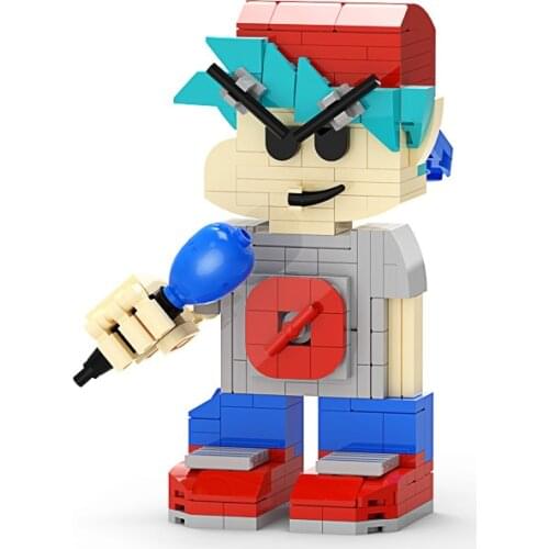 Buildmoc Game Friday Night Funkin The Boyfriend Figures 225PCS MOC Model Building Blocks Toys for Children Toy Kid Gifts