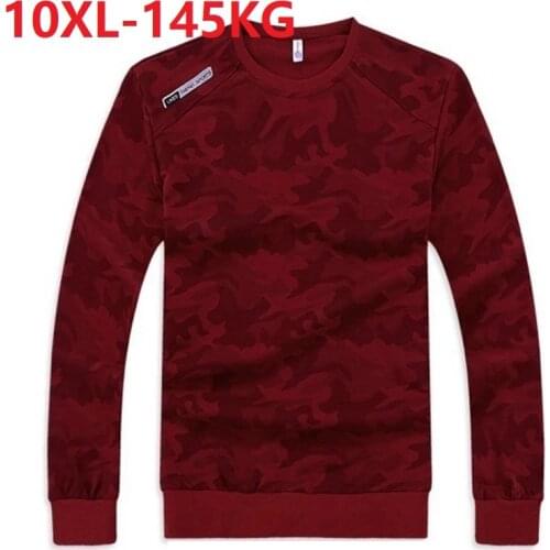 Men Autumn spring Sweatshirts out door hoody Breathable Large Size Casual Sweatshirts Camouflage tops Plus Size 8XL 9XL 10XL 58