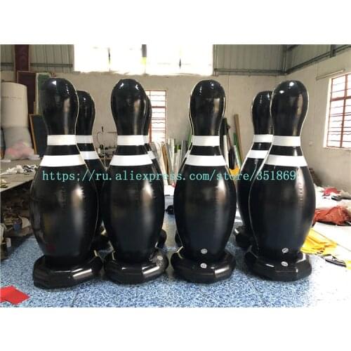 Hot outdoor inflatable fun games props, large inflatable bowling, PVC inflatable closed bowling