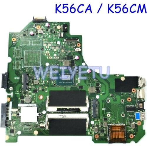 K56CA I3 / I5 /I7CPU Motherboard For ASUS K56CA K56C K56CM K56CB S550C S56C A56C Laptop Mainboard Rev 2.0 100% Tested