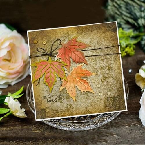 KLJUYP Leaf Metal Cutting Dies Scrapbook Paper Craft Decoration dies scrapbooking