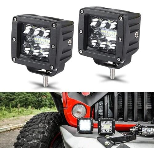 2PCS 3inch LED Work Light Bar 39W Combo LED PODs Driving Light Bar Offroad Fog Lamp for Jeep 4X4 ATV UTV Truck Boats 12V 24V