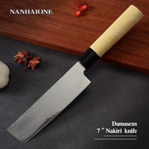 Kitchen Mini Vegetable Knives 9CR18MOV Damascus Steel Fish&Meat Carving Slicing Nakiri Paring vegetable Knife with Low Price