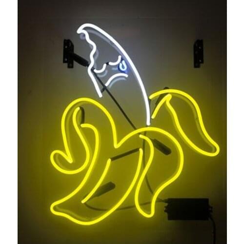 Neon Sign For banana bar Lamps real glass tubes resterant decorate light sex Hotel Arcade DISPLAY BUSINESS Impact Attract light