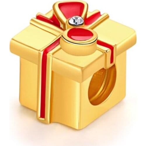 Plata de ley new Burger & Fries Dangle Popcorn Bead Original charms Bracelet fashion jewelry making beads ENM674