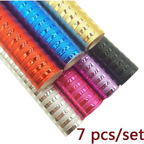 Wholesale 7pcs Synthetic Leather Fabric Sheets Shiny Handmade Bags Shoe Materials DIY Hair bow Accessories Faux Leather 22*30cm