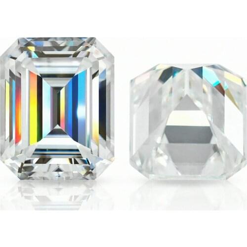 Wholesale Size 4x6~10x14mm White D Color VVS1 GH IJ color moissanites Octangle cut shape Loose Gems stone With Certificate