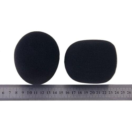 PAIR Microphone Audio Mic Windshield WindScreen Sponge Foam Grill Cover - Black