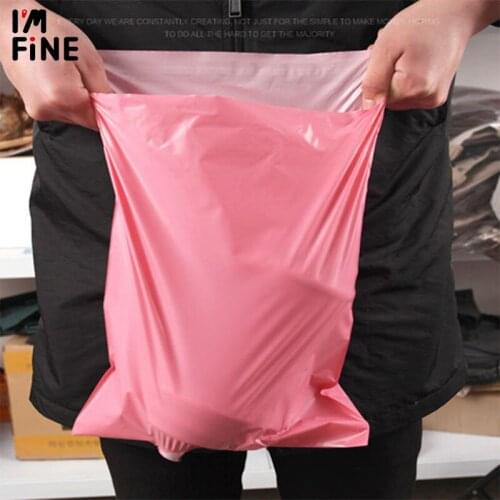Light Pink Poly Mailing Adhesive Envelope Bags Shipping Packaging Bags Plastic Mailer Pink Wedding Gift Package Bags