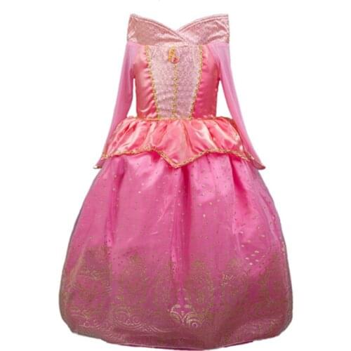 Dress for girl Aurora princess dresses costumes for girls christmas Halloween kids clothing Girls clothes free shipping