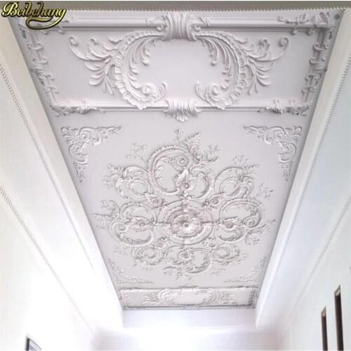 Beibehang custom White embossed flowers wallpaper for walls grain retro Plaster line KTV bar TV background wall paper mural