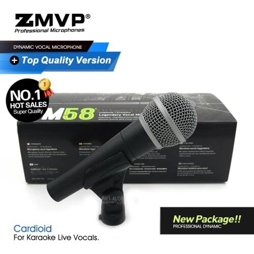 New Package!! TOP Quality SM58LC Professional Performance Dynamic Wired Microphone with Real Transformer For Karaoke Live Vocals