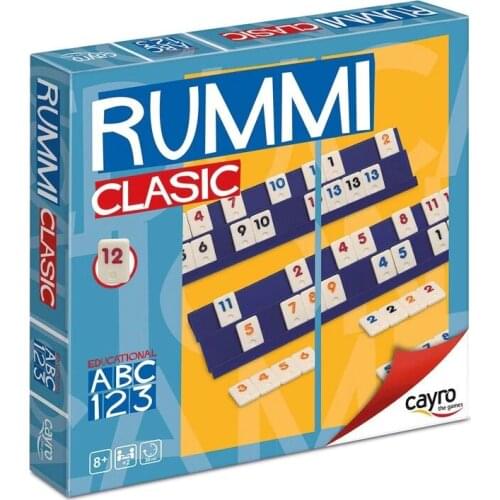 Rummi classic. Fichas pequeñas para viaje. Hasta 4 jugadores