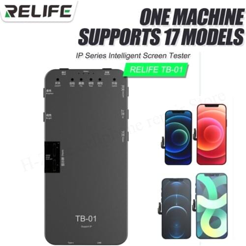 RELIFE TB-01 Test Box Testing display touch original color 3D for IPhone 12/12Pro/12ProMax/12Mini 17 models LCD Screen Reparing