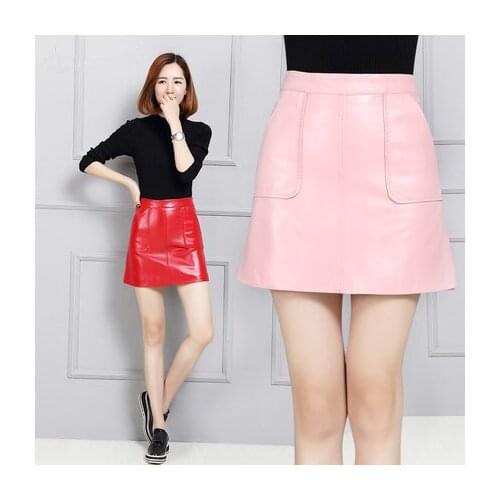Top brand Slim Women Sheepskin Hip Skirt K145 high quality
