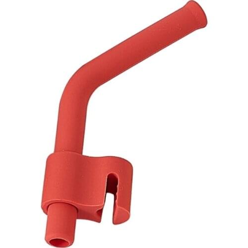 W3JF Reusable Silicone Soup Water Drinking Straw Snap Buckle Tableware Baby Feeding Accessories