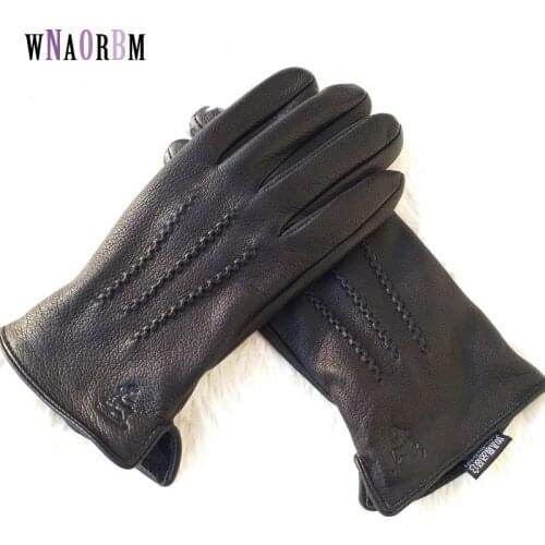 WNAORBM Men's Leather Gloves