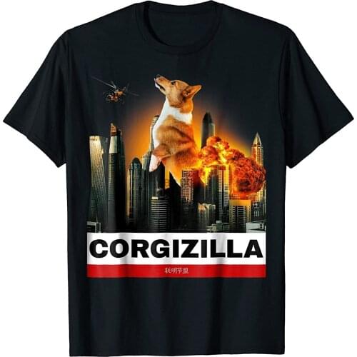 CORGIZILLA - Funny Corgi Tshirt for Dog lovers to Halloween
