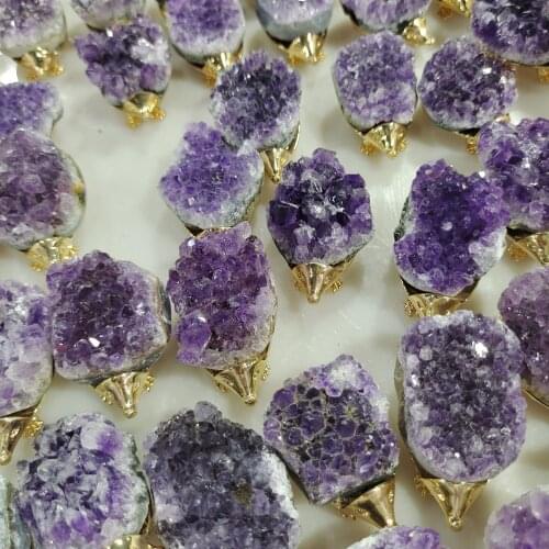 1pcs natural amethystine crystal cluster gems Hedgehog reiki healing gem hand-carved crystal animal