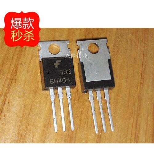 10PCS New BU406 TO-220 low- power / NPN tube 7A / 200V