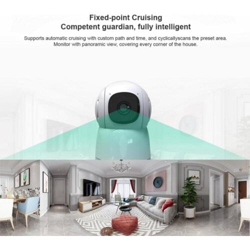 1080P Webcam Mini Computer PC Web Camera Rotatable WiFi Night Vision Cameras For Live Broadcast Video Calling Baby Security