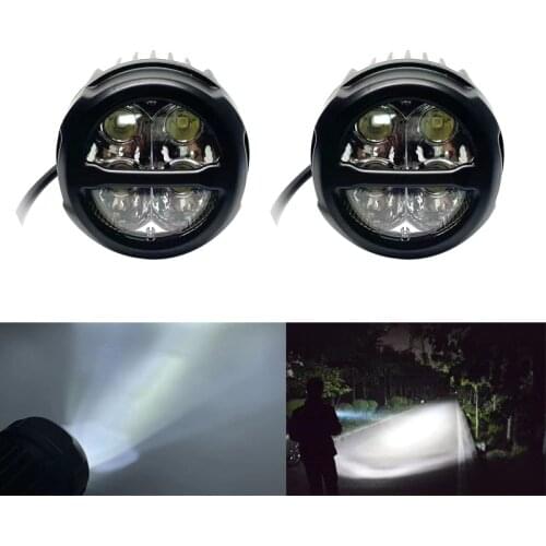 2x High LED Chips 3" Round LED Light Driving Work Fog Spot Light 12v 24v Waterproof For Moto ATV SUV Truck Motorcycle headlight