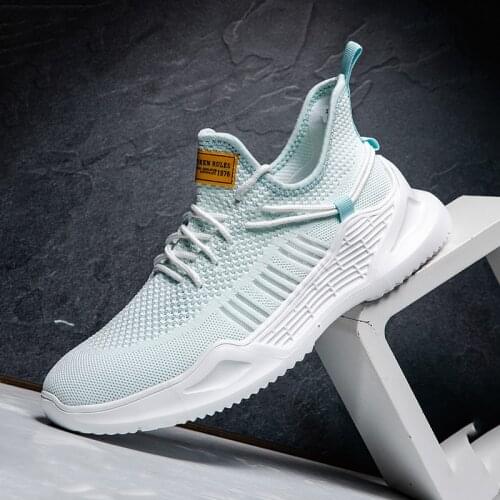 2021 summer men casual shoes breathable sneaker light large size white mesh running outdoor sports walking fashion new design