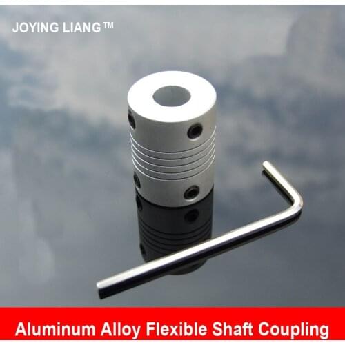 3mm-10mm Aluminum Alloy Flexible Shaft Coupling 19mm Daimeter 25mm Height Winding Encoder Motor Shafts Toy Shaft Couples