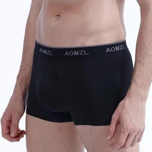 2021 3pcs Fashion Mens Cotton U-convex Boxer Briefs Sports Solid Color Four-corner Mens Briefs Exotic Clothing Free Shipping