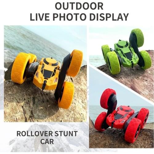 C7 RC Car 2.4Ghz 4CH 1:16 Stunt Drift Deformation Car Radio Control Car 360 Degree Flip RC Vehicle Toys with LED Light