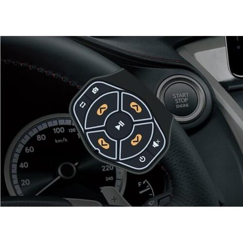 Handfree Car Steering Wheel Remote Control Buletooth 4.0 Car kit Music Audio Receiver Adapter for Android for iphone