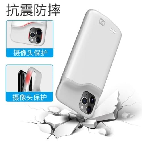 6000mAh Battery Charger Case For Iphone 6PlusIphone 7P/8P Slim Silicone shockproof Phone Power bank Case Back clip battery Cover