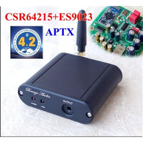 CSR64215 4.2 Bluetooth transmission AD823 Op amp + ES9023 Independent Decode DAC board Support APTX