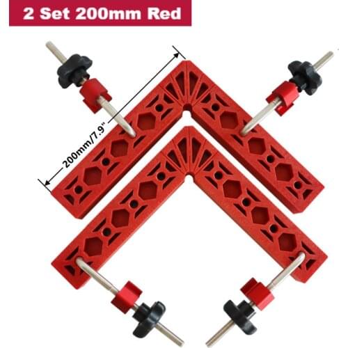 Woodworking Adjustable Corner Clamping Ruler Right Angle Clamps Auxiliary Fixture Positioner Clips Picture Frame Corner Clamp