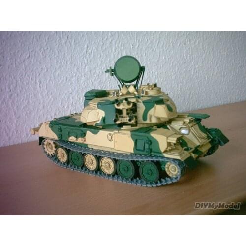 DIYMyModeI Soviet zsu-23-4m self propelled antiaircraft gun DIY Handcraft Paper Model KIT Handmade Toy Puzzles Gift Movie prop