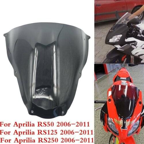 Motorcycle Windscreen Windshield Wind Shield Screen For APRILIA RS50 RS125 RS250 RS 50 125 250 2006 2007 2008 2009 2010 2011