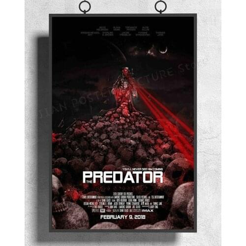 H180 R053 The Predator 4 Shane Black Hot New 2018 Horror Movie Wall Sticker Silk Poster Art Home Decoration