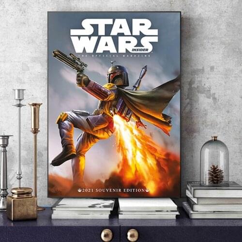 Disney The Mandalorian Boba Fett Canvas Painting Movie Star Wars Prints Posters Wall Art Pictures for Living Room Decor