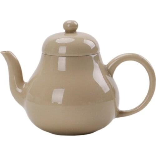 Ceramic Teapot Japanese Style Handmade Covered Ash Glazes Home Small Single Vintage Elegant Kung Fu Tea Set Smooth Simple